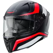 Integral Motorcycle Мотошлем Caberg AVALON BLAST Matt Black White Red Fluo