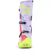 Alpinestars TECH 10 SUPERVENTED Motocross Enduro мотоботинки Purple Fluo Yellow Diva Pink