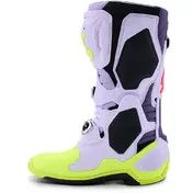 Alpinestars TECH 10 SUPERVENTED Motocross Enduro мотоботинки Purple Fluo Yellow Diva Pink