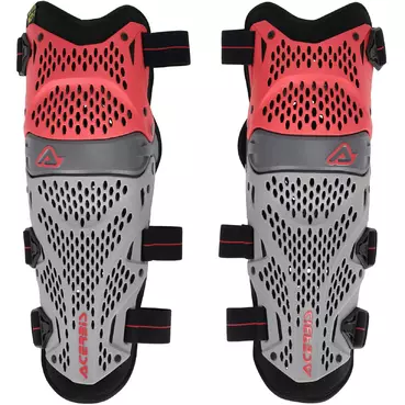Acerbis Impact Pro Motocross Enduro Knee Brace Red Grey
