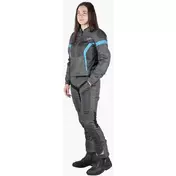 Trigonis-Air Women's Sport Fabric Motorcycle мотокуртка Gray Turquoise