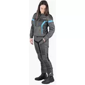 Trigonis-Air Women's Sport Fabric Motorcycle мотокуртка Gray Turquoise