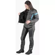 Trigonis-Air Women's Sport Fabric Motorcycle мотокуртка Gray Turquoise