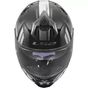 LS2 FF817 CHALLENGER II NITRO Full Face Motorcycle Мотошлем Black Grey