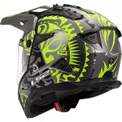 LS2 MX702 PIONEER 2 RANGI Off-Road Full Face Motorcycle Мотошлем Fluorescent Yellow