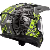 LS2 MX702 PIONEER 2 RANGI Off-Road Full Face Motorcycle Мотошлем Fluorescent Yellow