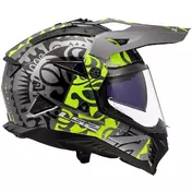 LS2 MX702 PIONEER 2 RANGI Off-Road Full Face Motorcycle Мотошлем Fluorescent Yellow