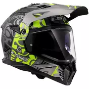 LS2 MX702 PIONEER 2 RANGI Off-Road Full Face Motorcycle Мотошлем Fluorescent Yellow
