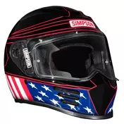 Simpson Speed 2206 Americana Classic Мотошлем Black Черный