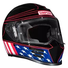 Simpson Speed 2206 Americana Classic Мотошлем Black Черный