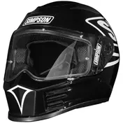 Simpson Speed 2206 12 O'clock Black Мотошлем Черный