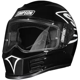 Simpson Speed 2206 12 O'clock Black Мотошлем Черный