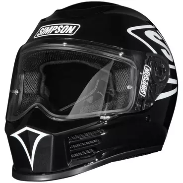 Simpson Speed 2206 12 O'clock Black Мотошлем Черный