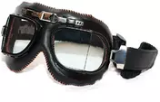 Vintage Baruffaldi Motorcycle маска VINTACO Black Orange Leather