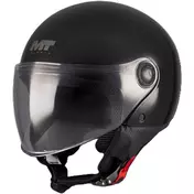 Mt Мотошлемs Street S Pure A1 Jet Motorcycle Мотошлем, Gloss Black