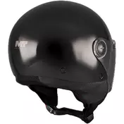 Mt Мотошлемs Street S Pure A1 Jet Motorcycle Мотошлем, Gloss Black