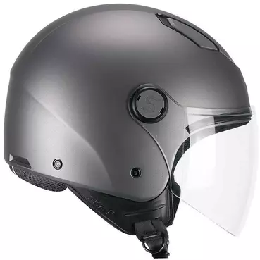 Ska-P LUKE MONO Jet Motorcycle Мотошлем, Satin Anthracite