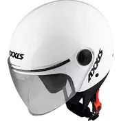 Axxis Jet of501b Square S Solid A0 Pearl White Motorcycle Мотошлем