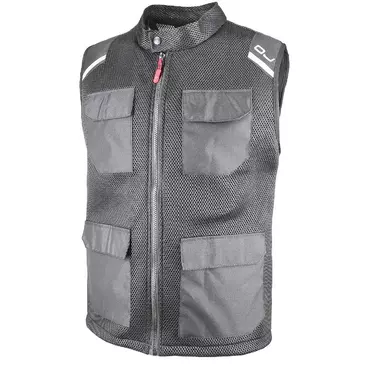 Motorcycle жилет in Black OJ PENTA Perforated Fabric