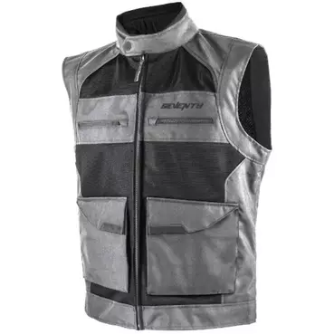 Seventy Degrees SD-S3 SCIROCCO Motorcycle жилет Black Grey