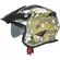 Acerbis Aria 2206 Graphic Green Brown Motorcycle Jet Мотошлем