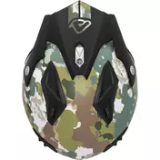 Acerbis Aria 2206 Graphic Green Brown Motorcycle Jet Мотошлем