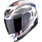 Scorpion EXO-520 EVO AIR LENA Full Face Motorcycle Мотошлем Pearl White Blue