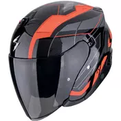 Scorpion EXO-Z1 VUE Jet Motorcycle Мотошлем Black Red