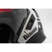 Blauer JJ01 Jet Motorcycle Мотошлем Double Graphic визор White Black Red