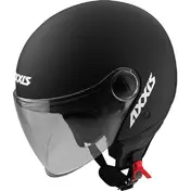 Axxis Jet Motorcycle Мотошлем of501b Square S Solid A1 Matt Black