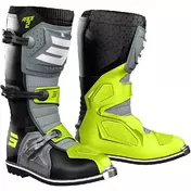 Motocross Enduro мотоботинки Shot RACE 2 Black Grey Yellow Fluo
