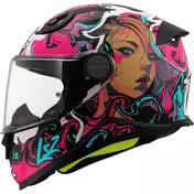 LS2 FF812 KID CYBERG Kids Full Face Motorcycle Мотошлем Purple Cyan