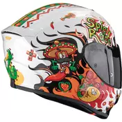 Scorpion EXO-JNR AIR YUCATAN Full Face Motorcycle Мотошлем for Kids, White, Orange, Black