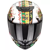 Scorpion EXO-JNR AIR YUCATAN Full Face Motorcycle Мотошлем for Kids, White, Orange, Black