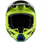 Alpinestars SM3 YOUTH RADIUM Kids Cross Enduro Motorcycle Мотошлем Fluorescent Yellow Black Glossy Blue
