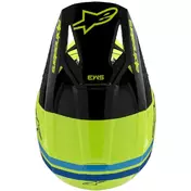 Alpinestars SM3 YOUTH RADIUM Kids Cross Enduro Motorcycle Мотошлем Fluorescent Yellow Black Glossy Blue