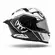 Berik FF871 Racing Full Face Motorcycle Мотошлем Black White