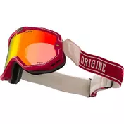 Vintage Motorcycle маска Mask Origin FLORENCE Radical Black Red Mirror Lens