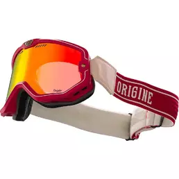Vintage Motorcycle маска Mask Origin FLORENCE Radical Black Red Mirror Lens