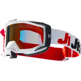 маска Moto Cross Enduro Just1 Iris 2.0 Racer Black Red White Red Mirror Lens