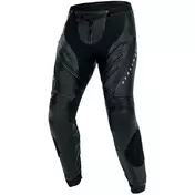 VELOCE Black White Motorcycle Leather мотоштаны