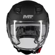 MT Мотошлемs LITE PURE A1 Kids Jet Motorcycle Мотошлем, Matte Black