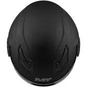 MT Мотошлемs LITE PURE A1 Kids Jet Motorcycle Мотошлем, Matte Black