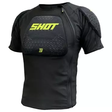 SHOT AIRLIGHT Protective футболка Black Fluorescent Yellow