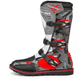 Enduro & Trial Motorcycle мотоботинки Shape BOULDER COMP Camo Red White Gray