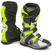 Children's Motorcycle Cross Enduro мотоботинки Forma GRAVITY Gray Fluo Yellow