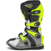Children's Motorcycle Cross Enduro мотоботинки Forma GRAVITY Gray Fluo Yellow