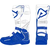 Acerbis X-TEAM Blue White Cross Enduro Motorcycle мотоботинки