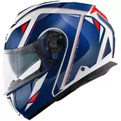Givi X26 Square Modular Motorcycle Мотошлем P/J Metallic White Blue Red