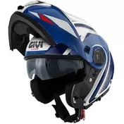 Givi X26 Square Modular Motorcycle Мотошлем P/J Metallic White Blue Red